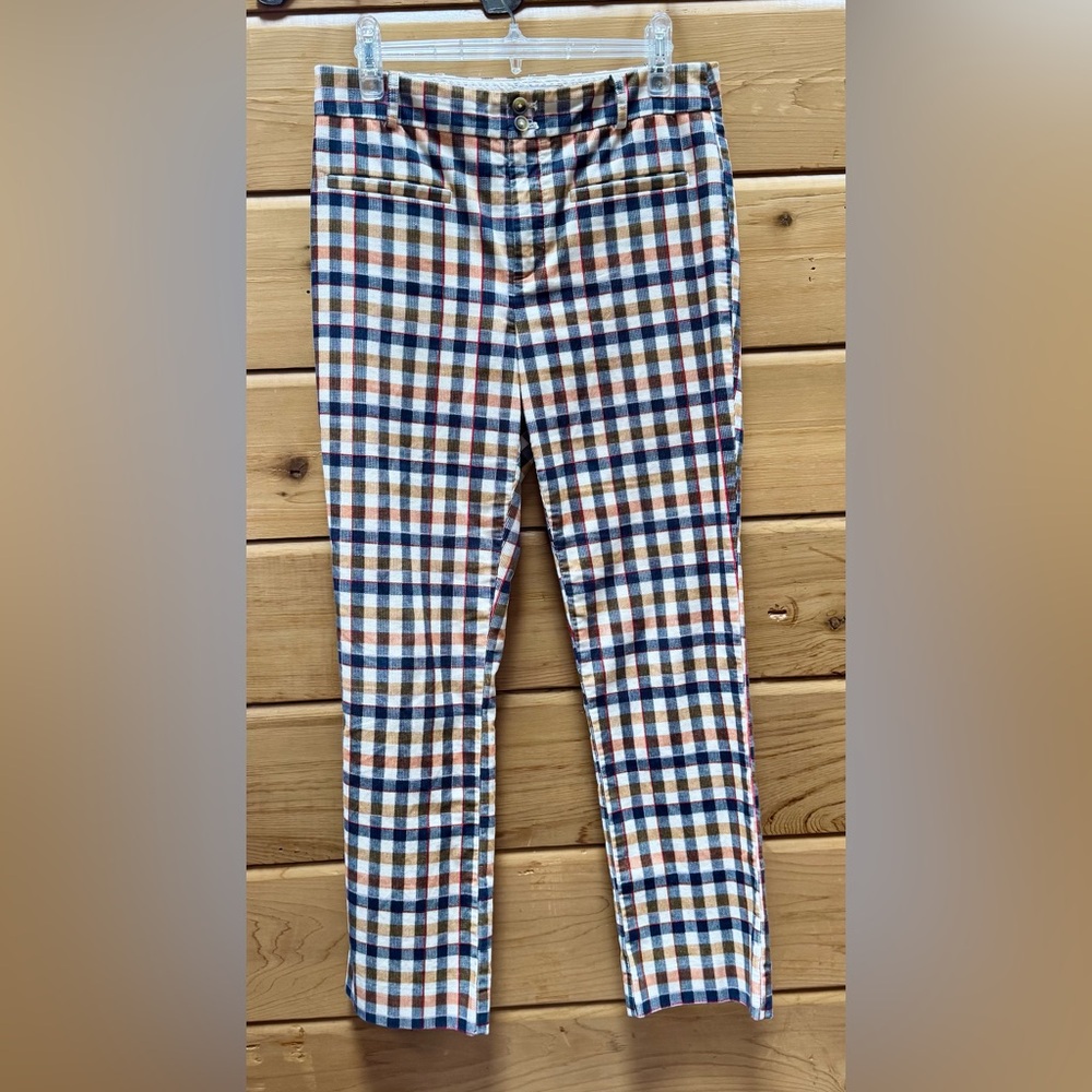 ANTHROPOLOGIE Plaid Corduroy Checkered Pants